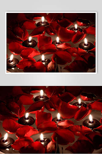 温馨浪漫烛光蜡烛图片