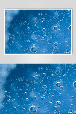 原创透明水珠雨滴摄影主题图片