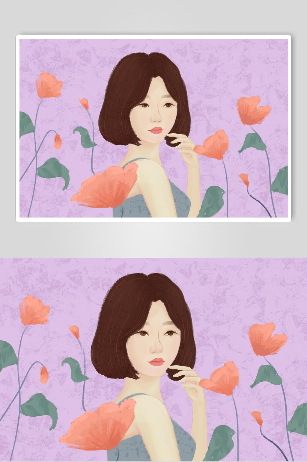魅力时尚美容美妆插画素材素材