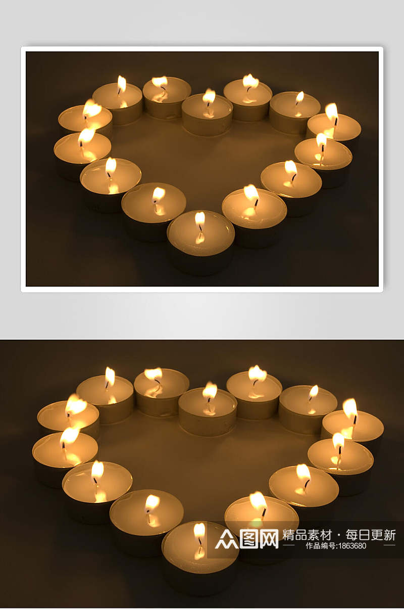 温馨烛光蜡烛摄影图片素材