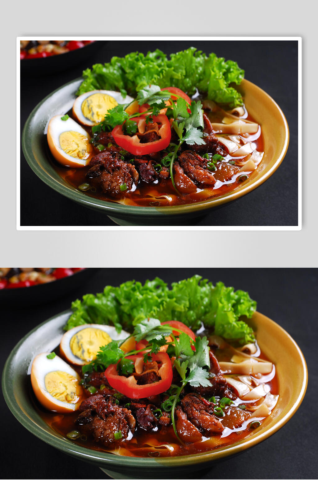面食红烧牛肉面美食摄影图片素材