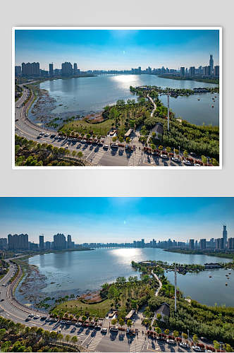 合肥城市绿地翡翠湖公园高清图片