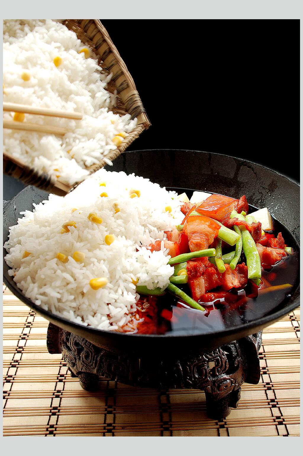 婆婆焖饭高清图片素材