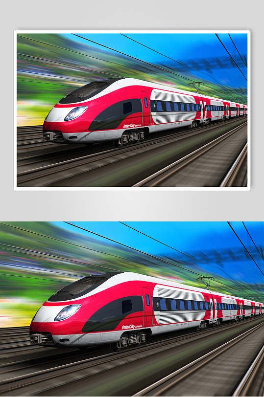交通列车动车摄影元素图片