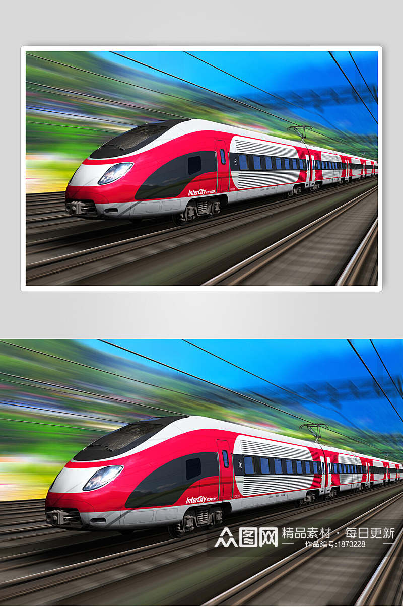 交通列车动车摄影元素图片素材