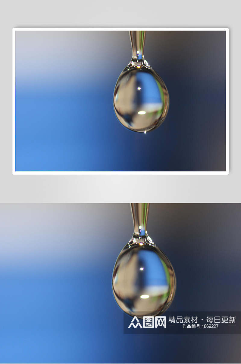 透清爽透明水珠雨滴摄影背景图片素材