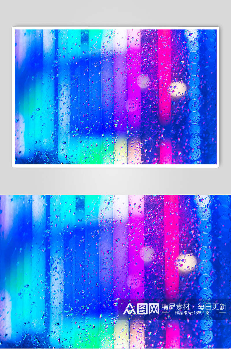 真实透明水珠雨滴摄影背景图片素材