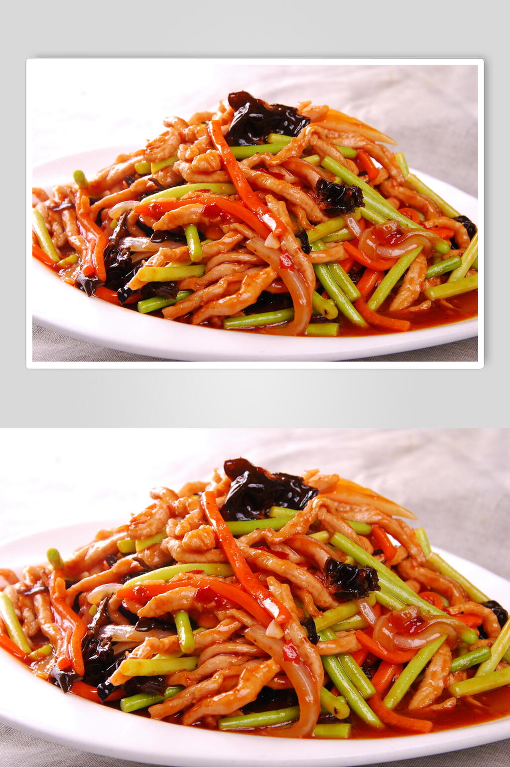 香辣魚香肉絲攝影圖片素材
