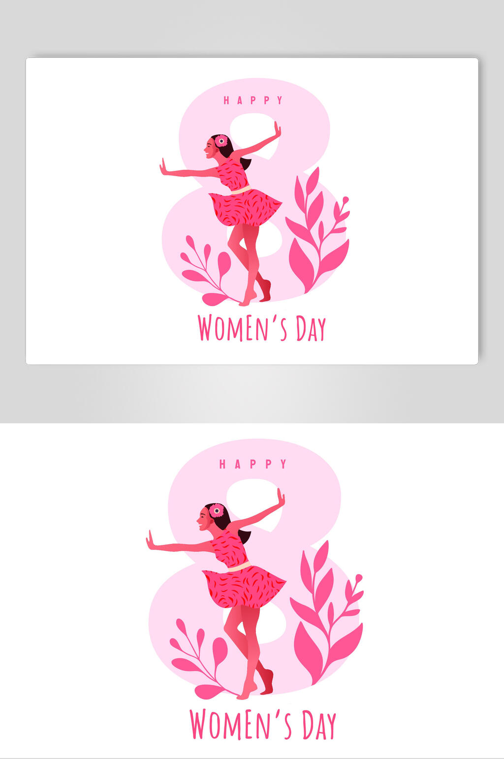 扁平化妇女节插画素材素材
