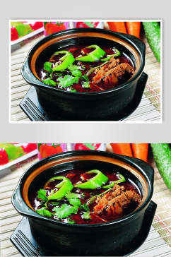 石锅牛肉汤美食摄影图片