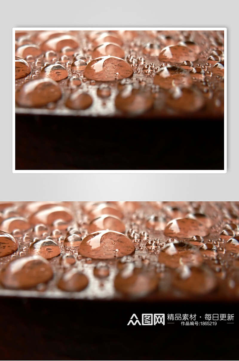 透明水珠雨滴图片素材