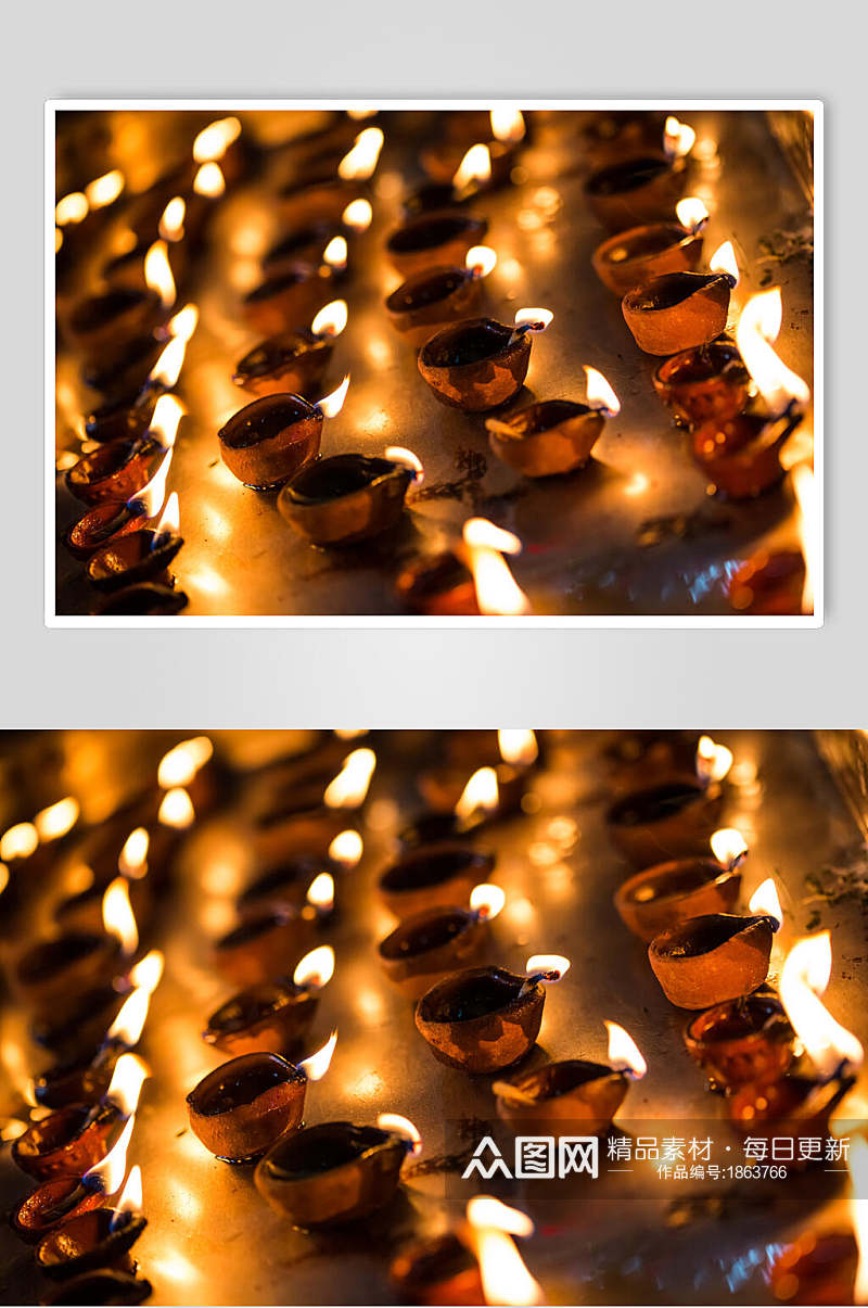 原生烛光蜡烛摄影图片素材
