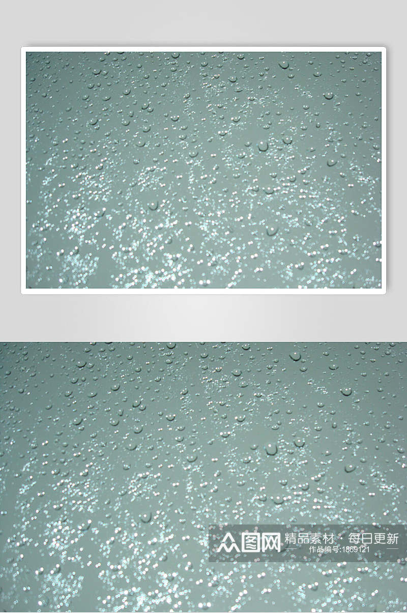 真实透明水珠雨滴摄影背景图片素材