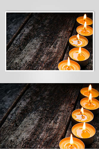 温馨烛光蜡烛摄影图片