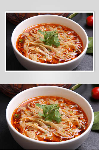 美味酸汤杂面食品高清图片
