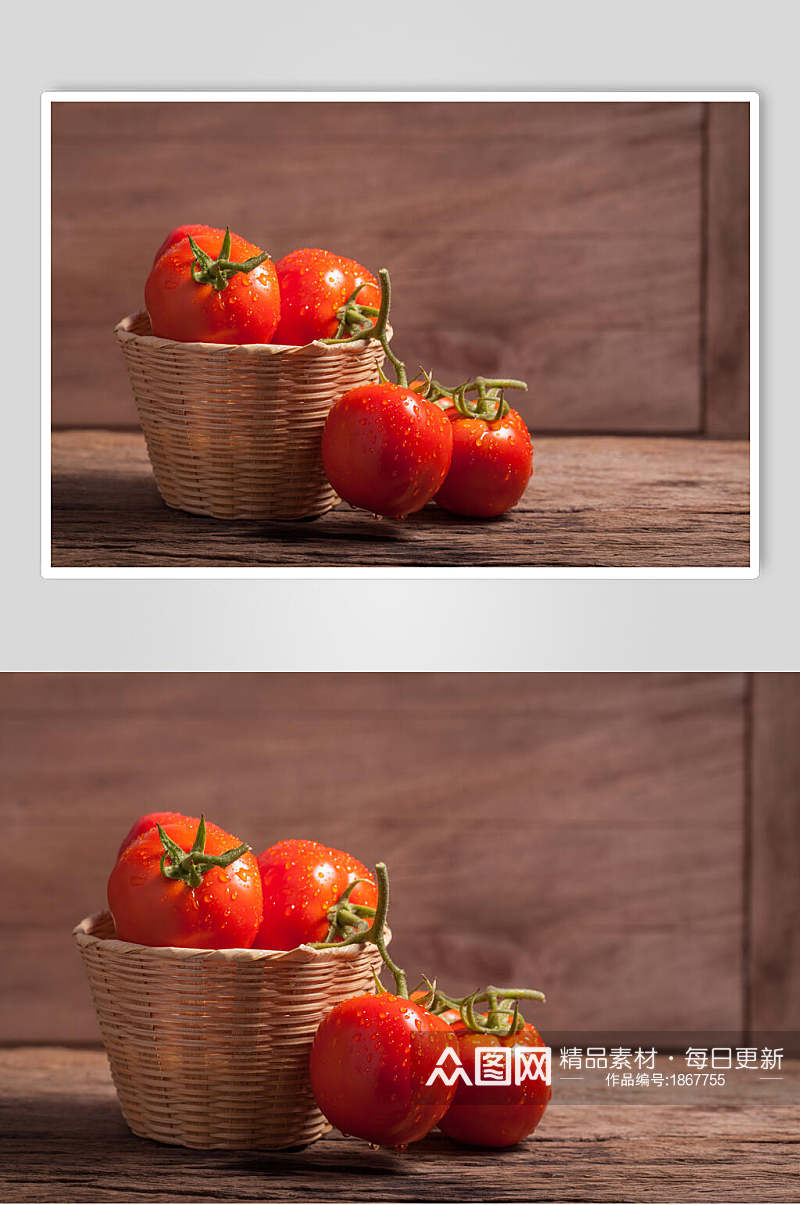全生态西红柿摄影元素图片素材
