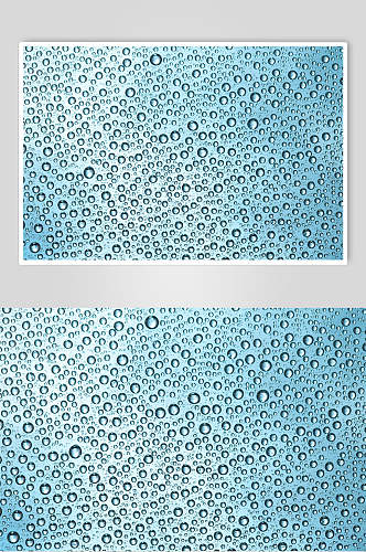 清爽透明水珠雨滴图片
