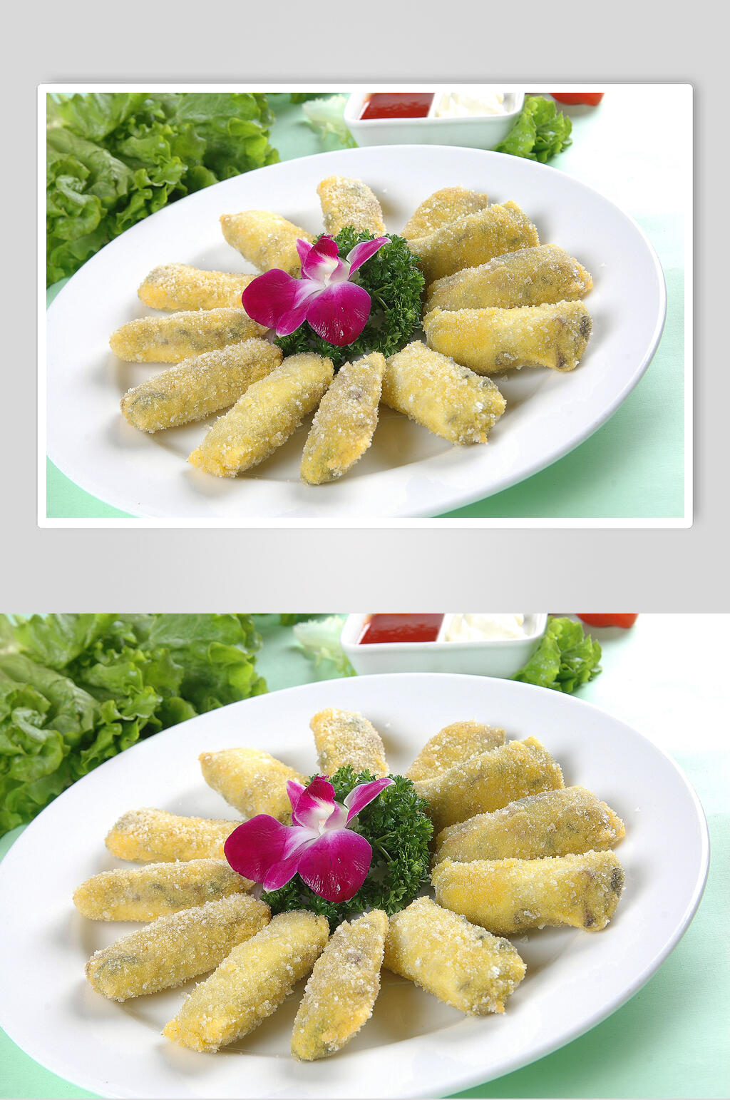 美味春卷美食摄影元素图片素材