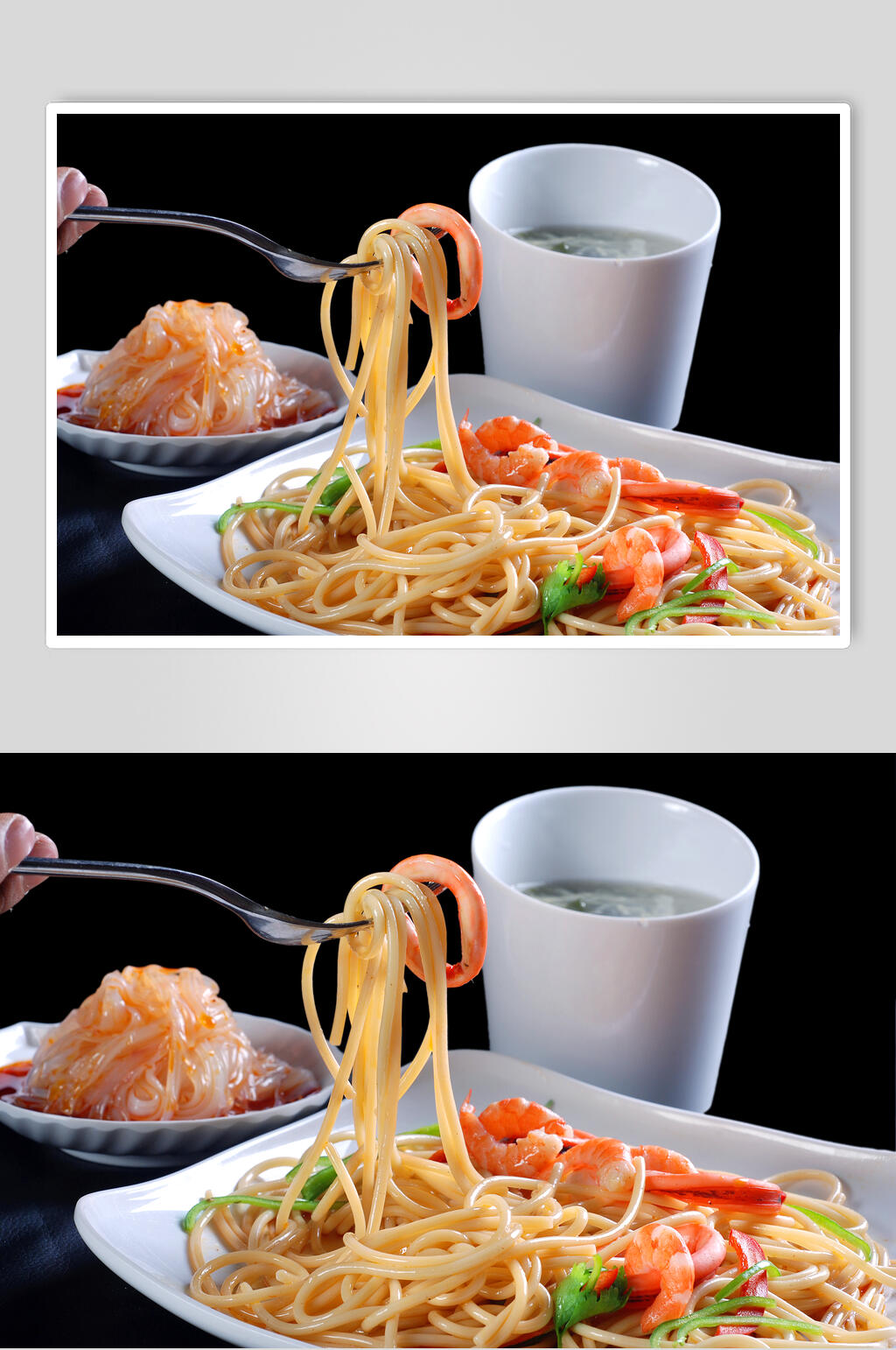 海鲜意大利面美食摄影图片素材