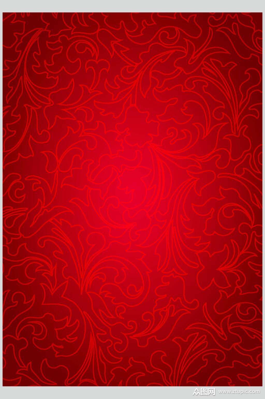 中国红中式底纹元素素材模板下载-编号1886972-众图网