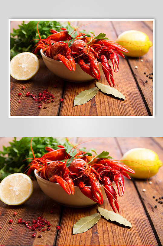 红红火火小龙虾摄影背景图片