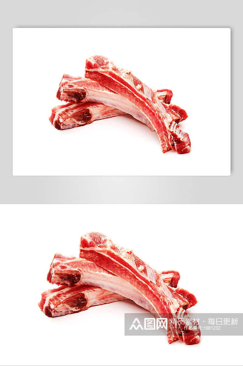 猪肉排骨图片素材