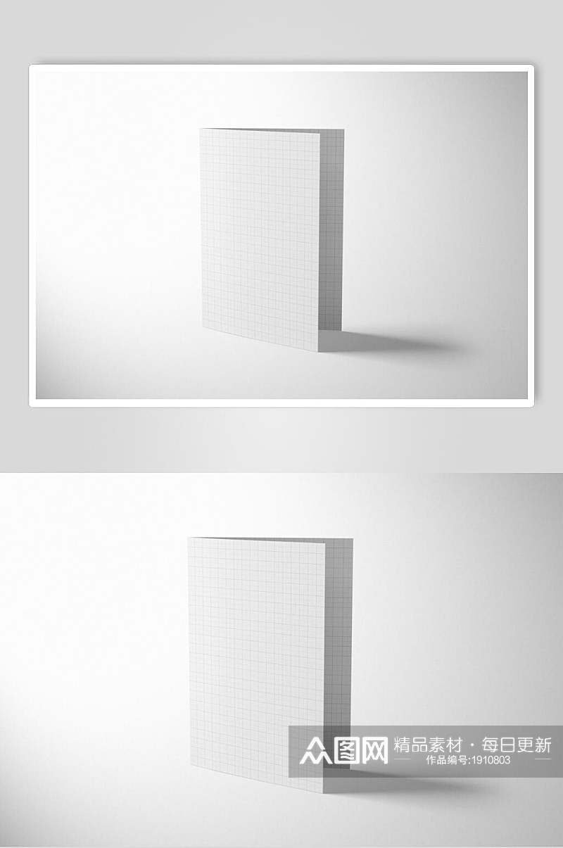 白色高端折页样机设计素材