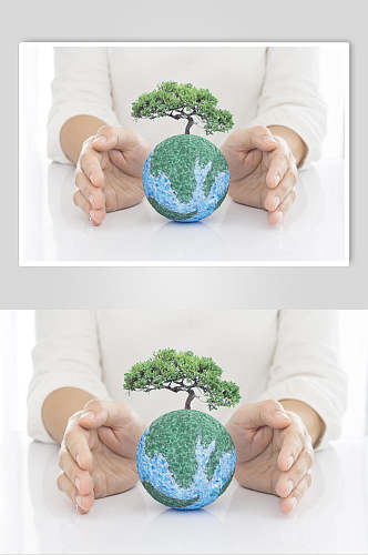 绿色保护地球节能环保图片
