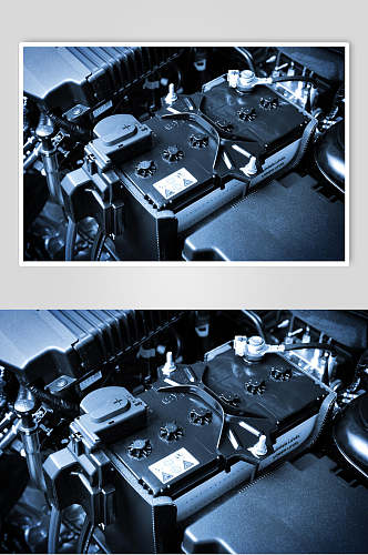 汽车引擎零件摄影素材图片