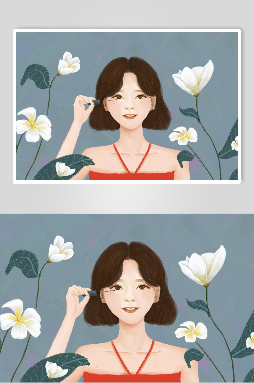 眼妆美容美妆插画素材素材