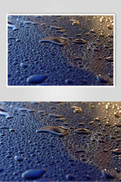 唯美透明水珠雨滴摄影图片