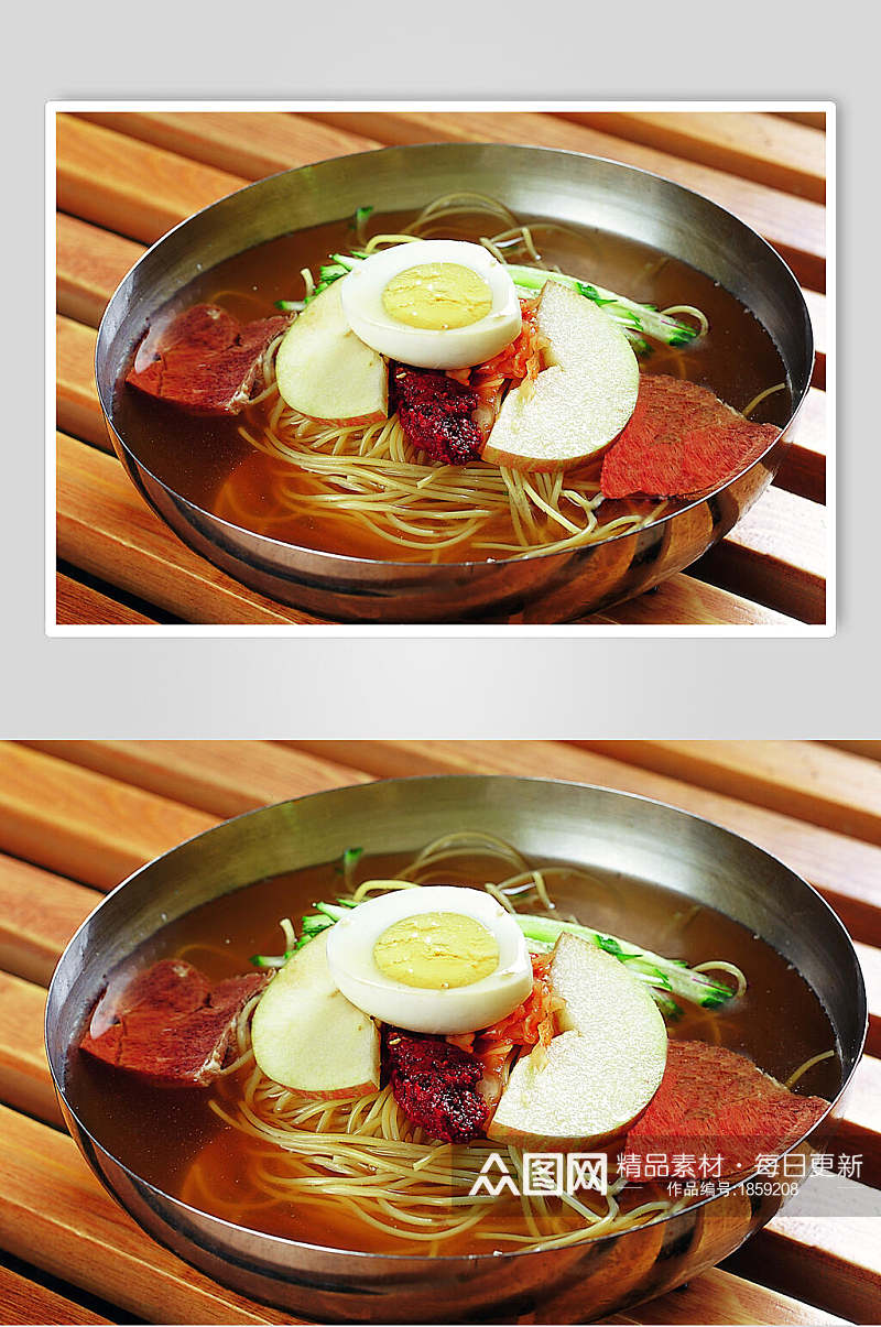 朝鲜冷面美食高清图片素材