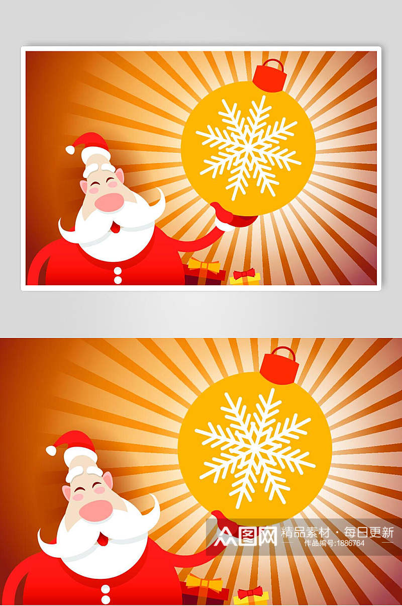雪花铃铛圣诞节背景设计元素素材素材