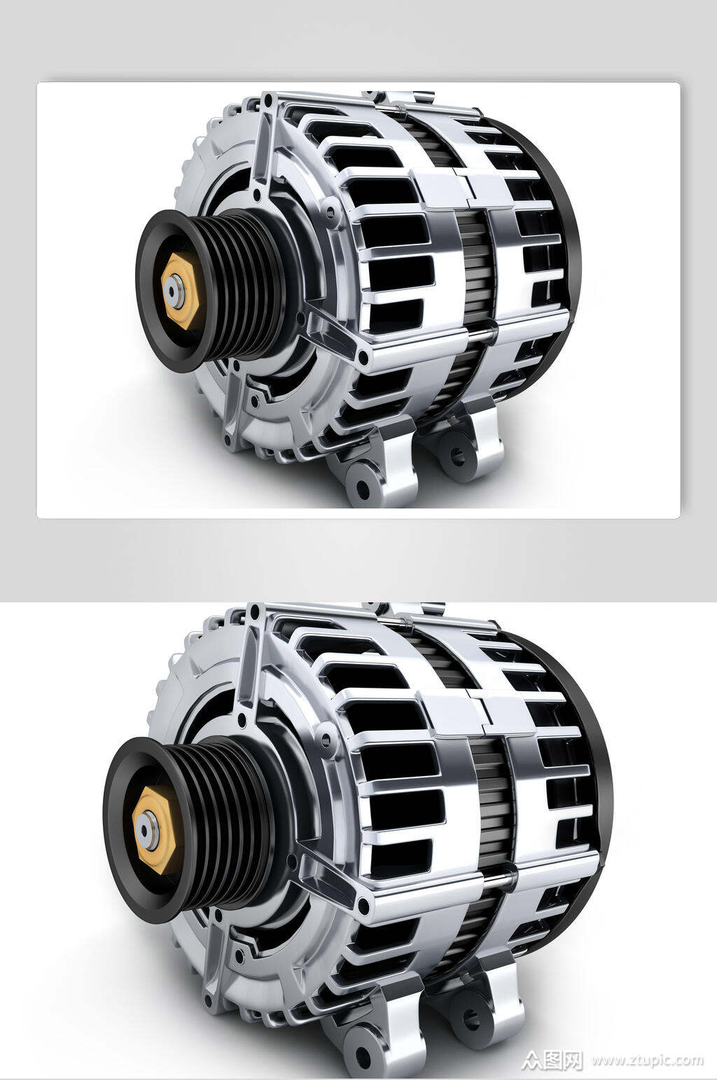 汽车引擎零件电机高清图片