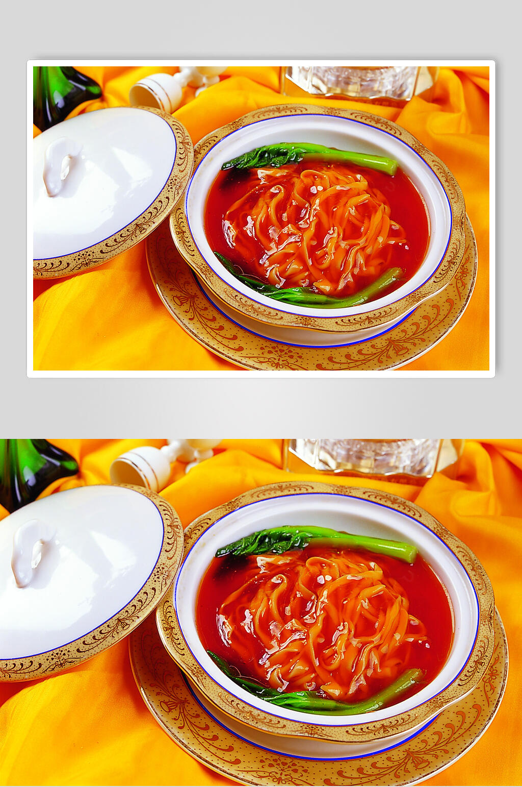 鲍汁捞面位美食图片素材