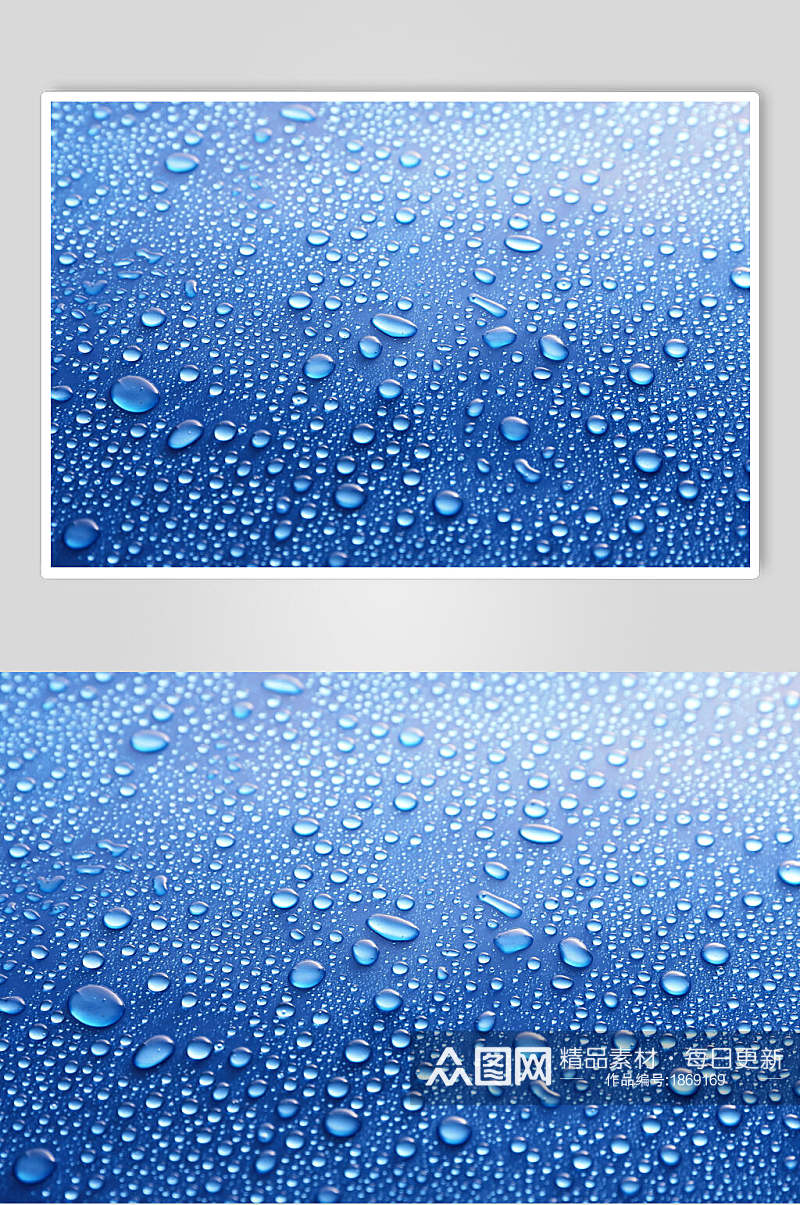 虚幻透明水珠雨滴摄影素材图片素材