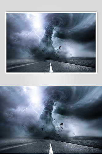 自然灾害龙卷风摄影背景图片