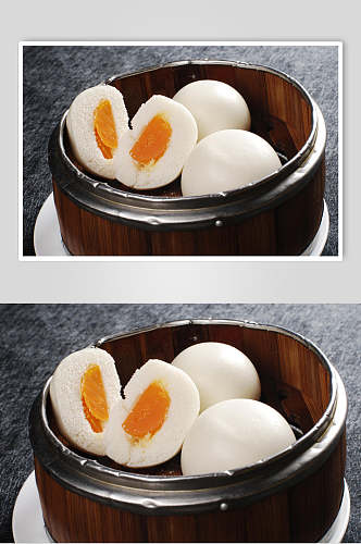 上海奶皇包美食摄影图片
