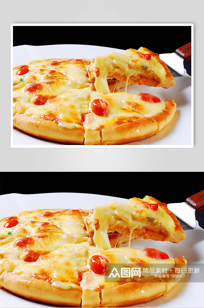 披萨田园水果披萨美食图片素材