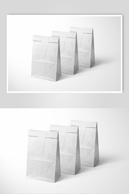 高端食品美食包装袋样机设计效果图