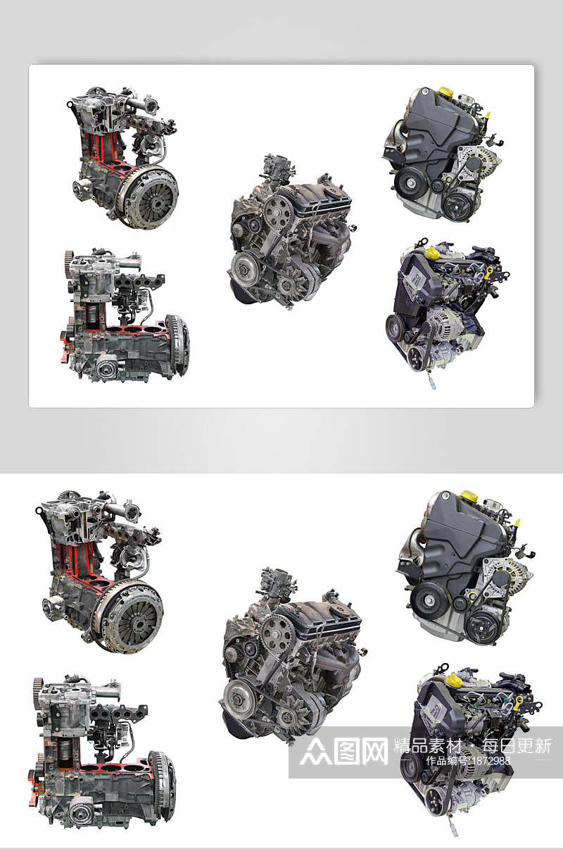 汽车引擎零件摄影图片素材