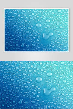 唯美透明水珠雨滴摄影图片