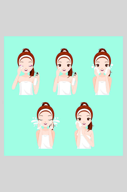 面膜步骤图片 面膜步骤素材下载 众图网