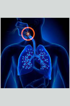 科技风人体器官肺部高清图片