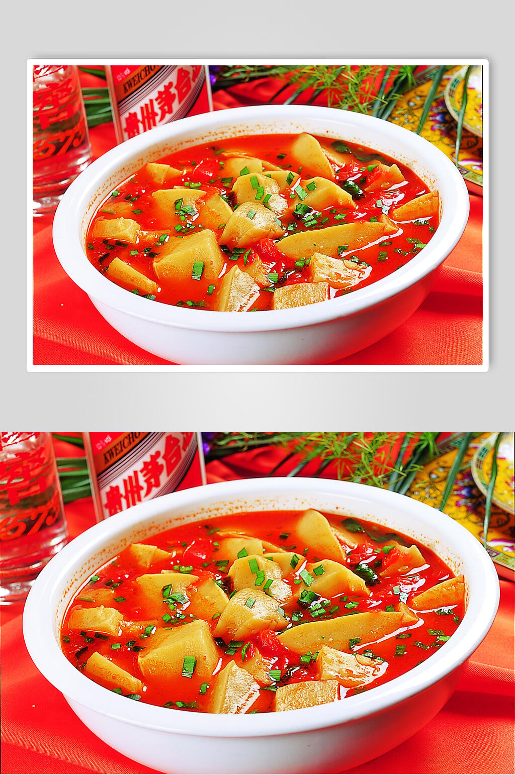 山水搅团窝美食图片素材
