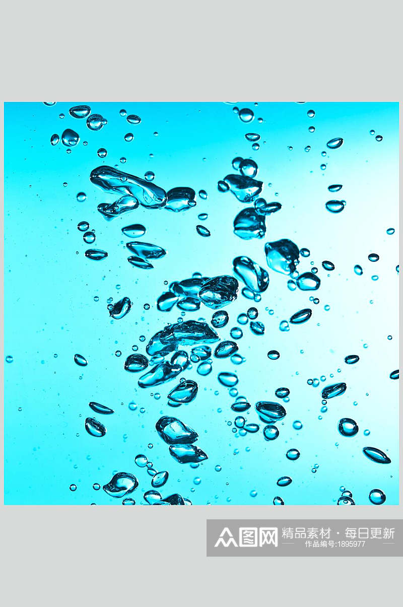 透明水珠雨滴水滴高清图片素材