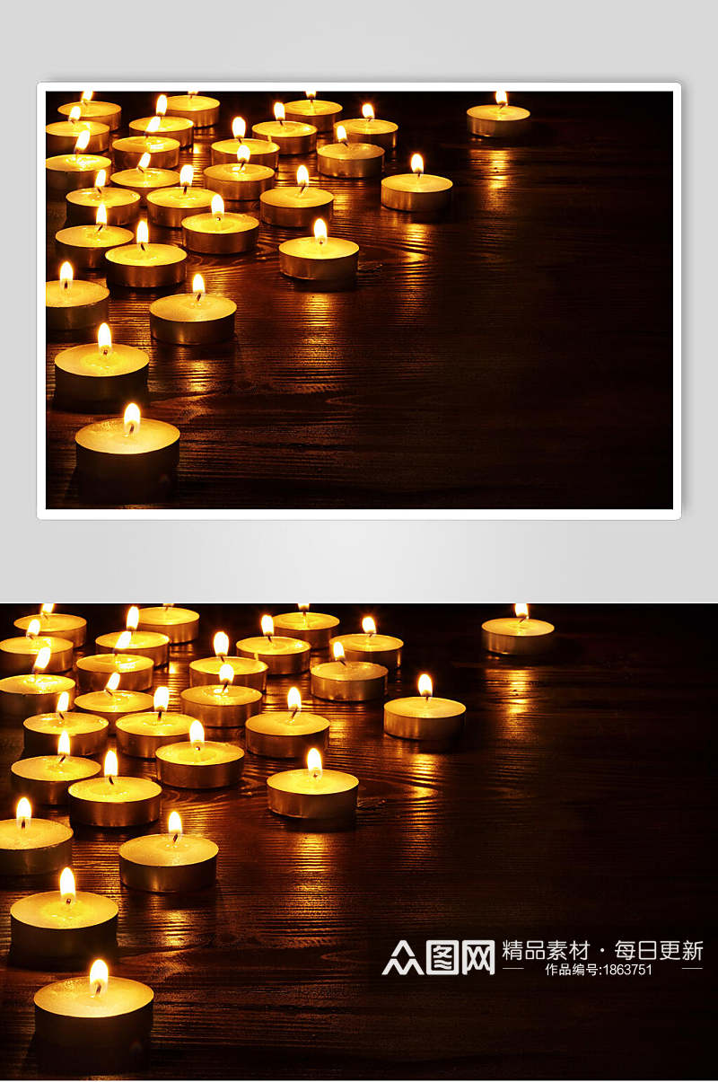 温馨浪漫烛光蜡烛摄影素材图片素材