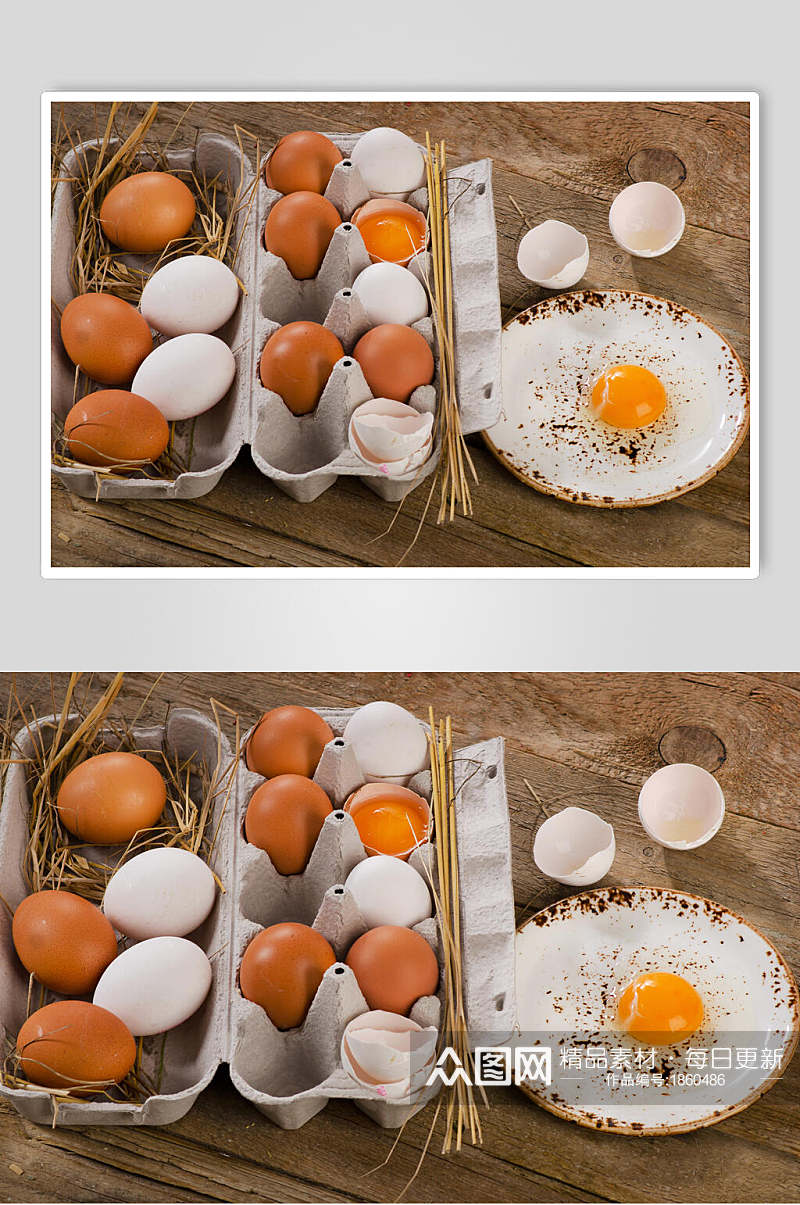 浓香农机土鸡蛋摄影图片素材