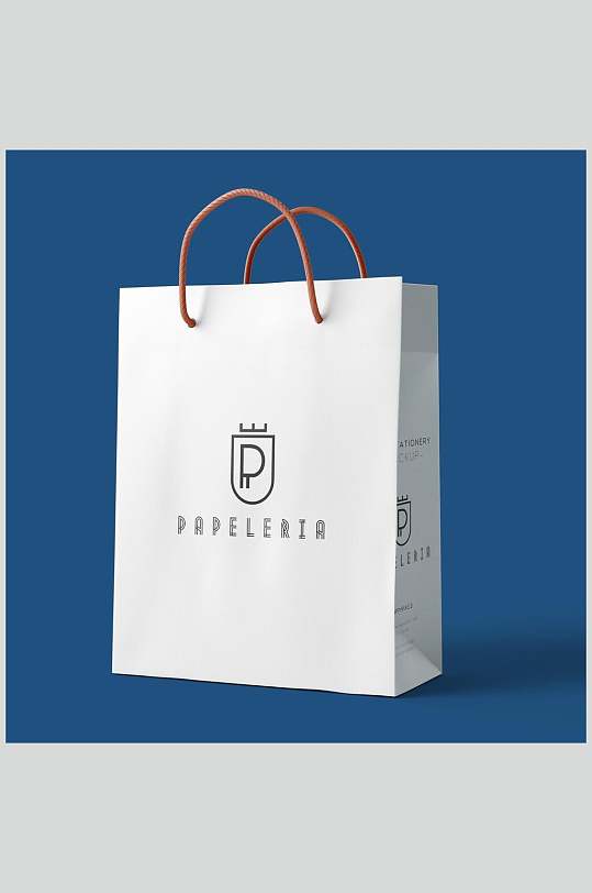 简约文创手提袋LOGO展示样机效果图-众图网