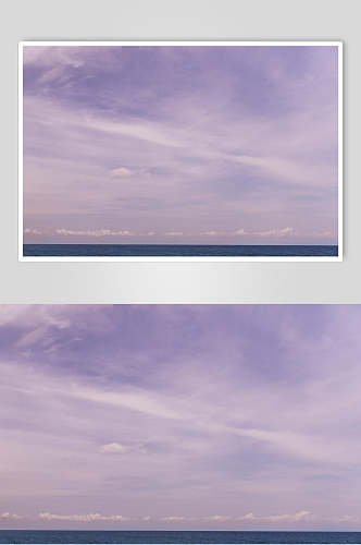 紫色夕阳朝霞高清图片